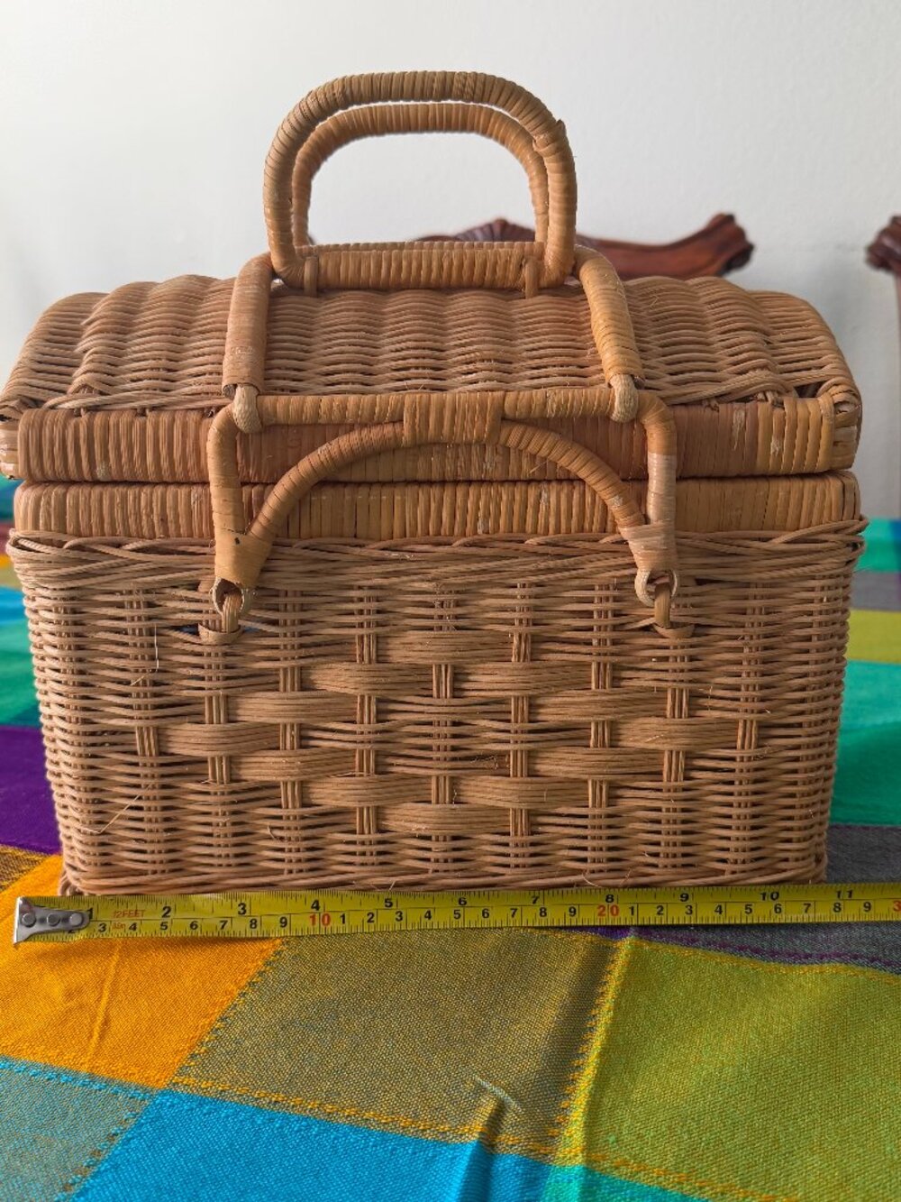 Brown Small Picnic Basket